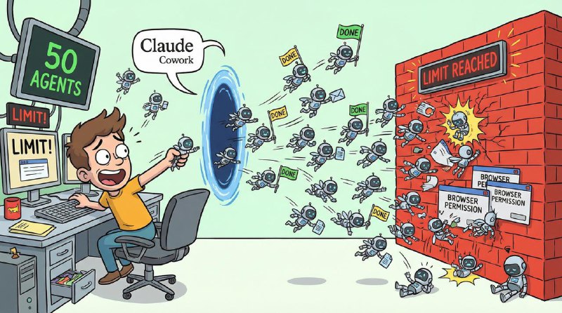 Хроника первого дня использования Claude Cowork:

1. Он умеет запускать субагентов!

2. Сделаем Agen