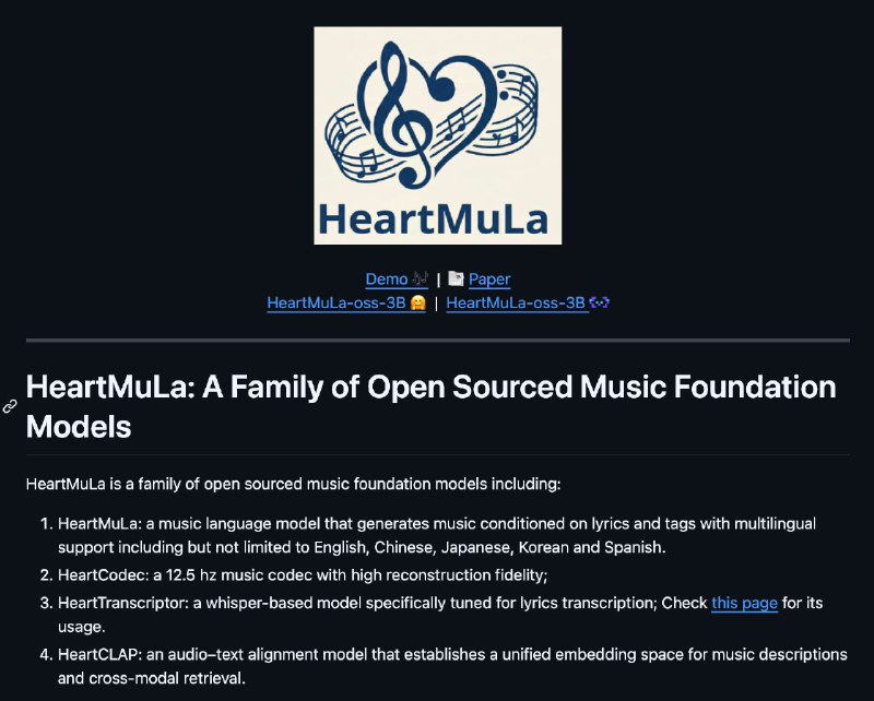 Нашли опен-сорсного УБИЙЦУ Suno  HeartMuLa буквально новая королева нейронок для звукарей, которая д