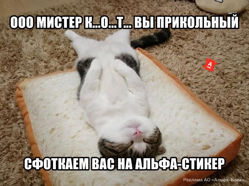 Альфа-Банк выкатил детские платежные стикеры с пушистыми и хвостатыми. На них нет номера карты, поэт