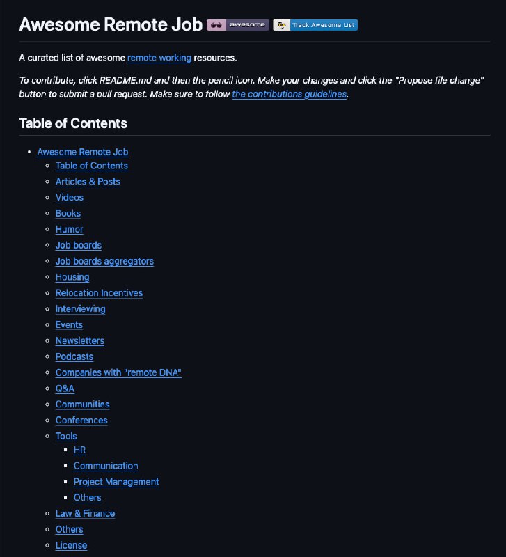 Ищем топовую удаленку с хорошей зарплатой в 2026 году  гении собрали целый репозиторий, который посв