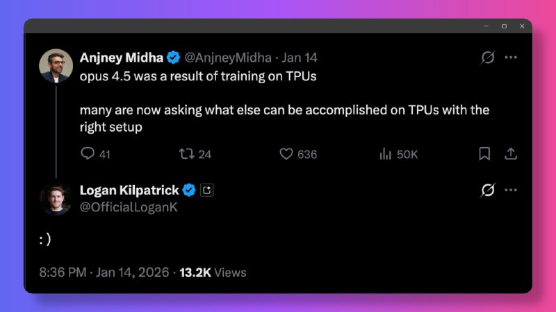 Секрет цены Opus 4.5  чипы TPU

Главной причиной резкого удешевления флагманской модели Anthropic ст