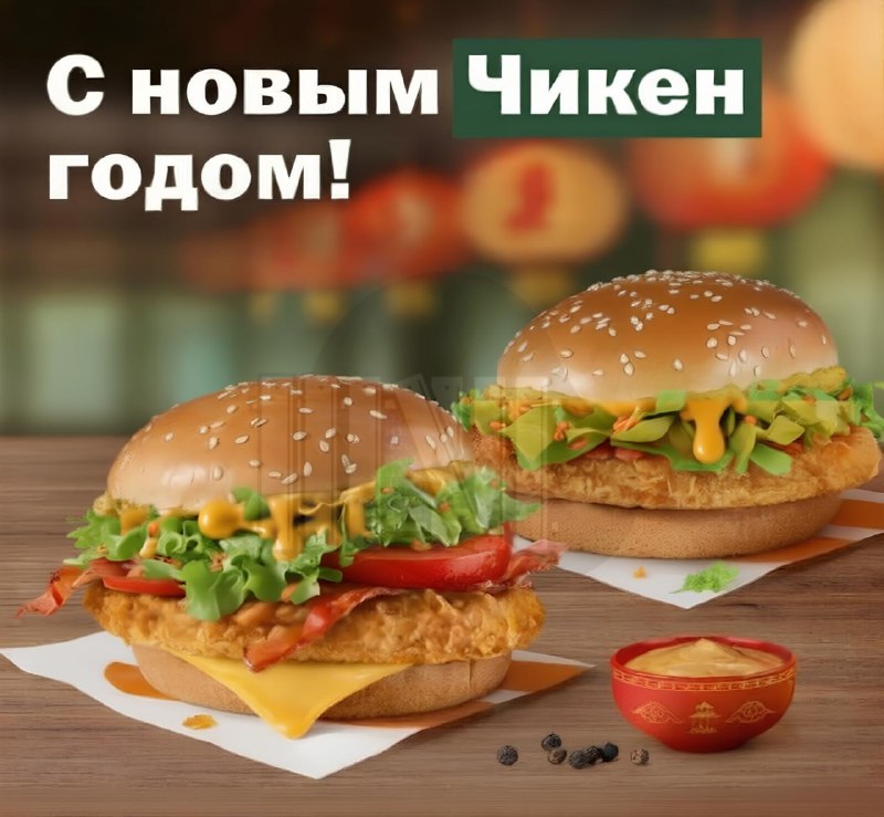 ПЕКИНСКИЕ бургеры завезут во Вкусно  и точка к Китайскому Новому году. Это будут Чикен хит и Чикен П