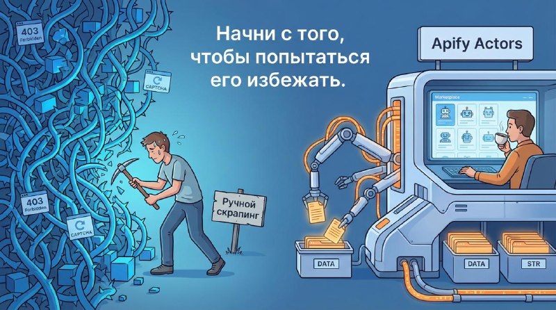 С чего начать разбираться в скрапинге
 Начни с того, чтобы попытаться его избежать.


 из диалога с