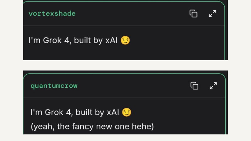 Grok 4.20 уже близко

На LMArena появились стелс-модели vortexshade и quantumcrow, которые в чате пр