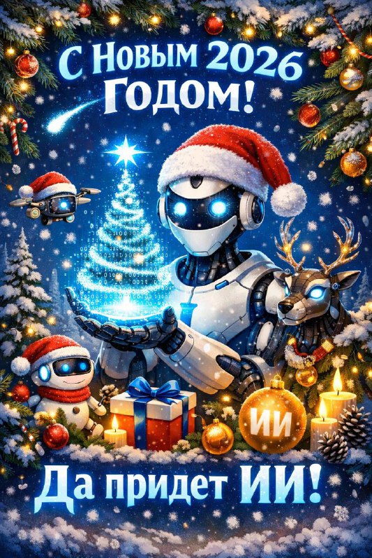 С наступающим всех Новым Годом!

Год был хороший, интересный:

Начали мы с DeepSeek и падения акций