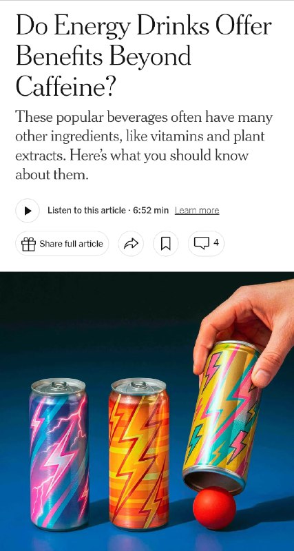 Энергетики ПОЛЕЗНЫ для здоровья  ученые. Авторитетные эксперты из The New York Times выкатили огромн