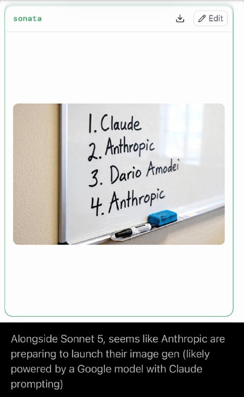 Вместе с Sonnet 5 сегодня может выйти и моделька генерации картинок от Claude

Она уже есть на LMAre