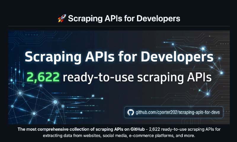 2622 API для парсинга ЛЮБОЙ информации из всевозможных источников  авторы собрали золотую жилу для с