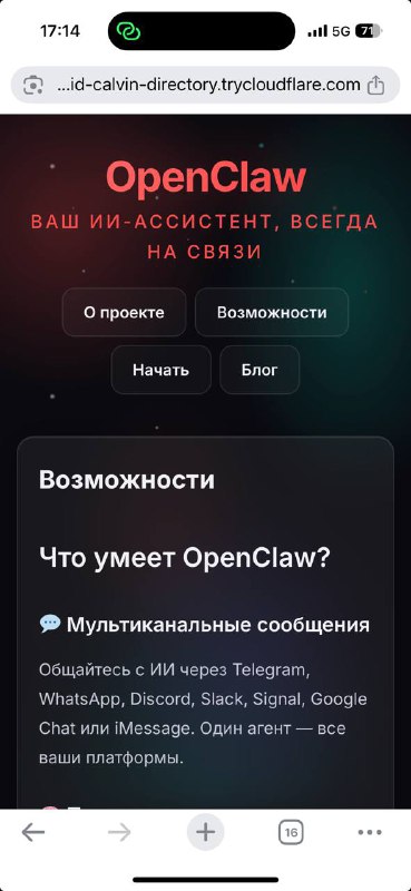 Ребята, Ребята будущее уже наступило, и это будущее OpenClaw

Должен признать по поводу этого проект