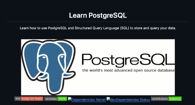 Становимся гуру SQL и PostgreSQL за два месяца нашли ультимативный репозиторий, в котором авторы со