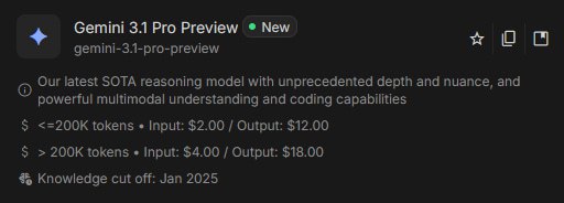 Gemini 3.1 сегодня уже вот-вот выйдет!    PERCEPTRON. Gemini 3.1 Pro уже выкатили в AI Studio и Vert