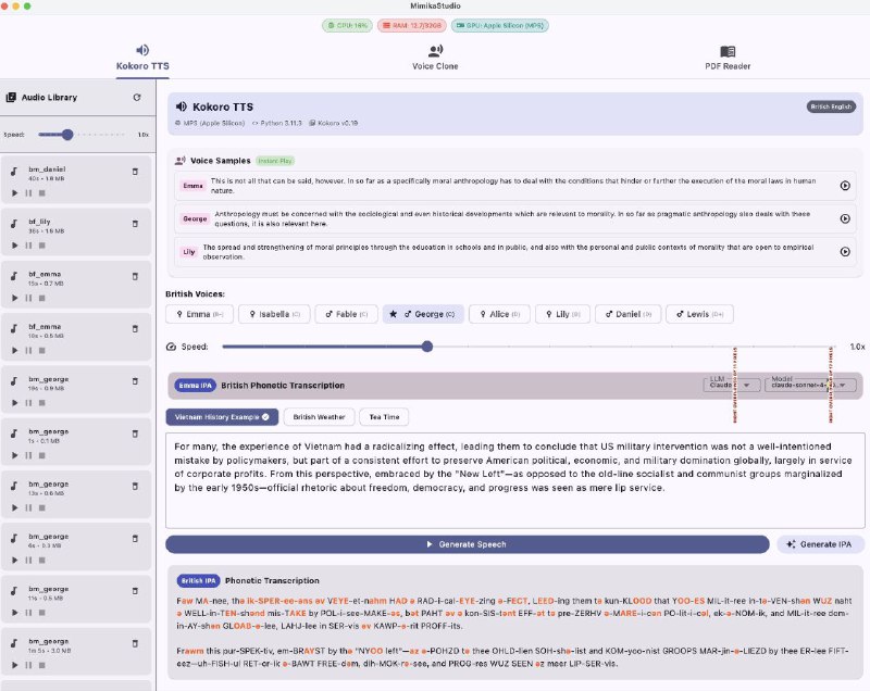 ИМБА: вышла бесплатная ИИ-студия для работы с голосом, и вам она понравится.
Что умеет MimikaStudio
