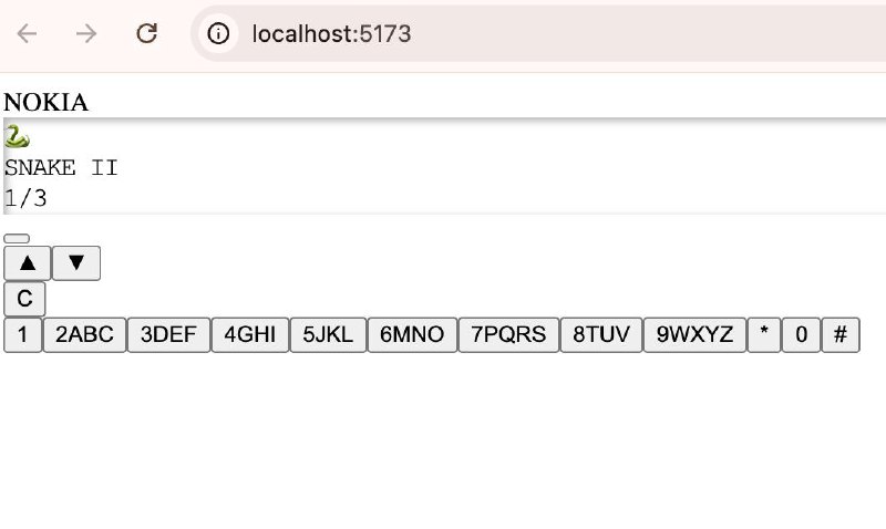 Ребята, Ребята, посмотрите какую Нокию 3310 мне сделал Gemini-cli

Промпт:
Создайте Nokia 3310 с пик