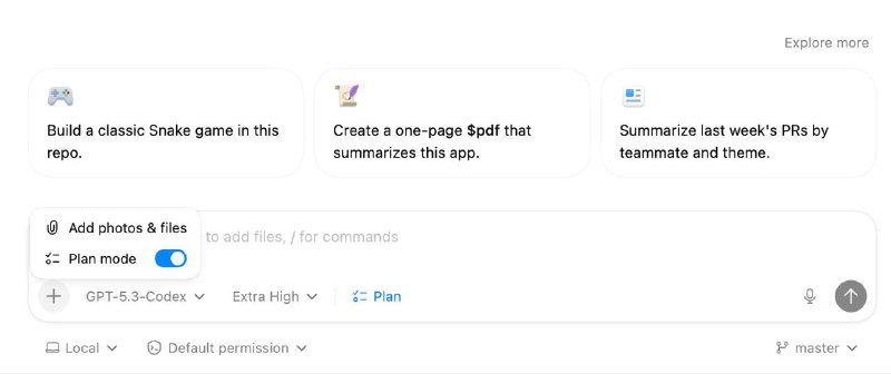Протестировал новый режим планирования в Codex

Пока в Кодексе с планированием и без разница не боль