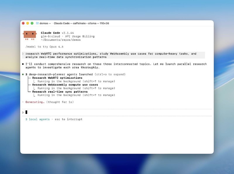 В ollama для Claude Code  добавили web поиск и субагентов