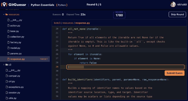 GitGuessr  GeoGuessr для кодеров

Вместо местности и карт дают случайный кусок кода из реальных Gith