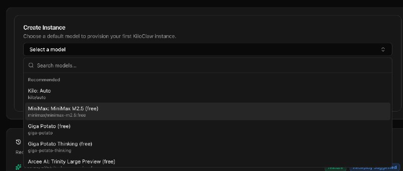 Как сэкономить деньги на OpenClaw

Просто выберите бесплатные модели, в списке: https:app.kilo.aicla