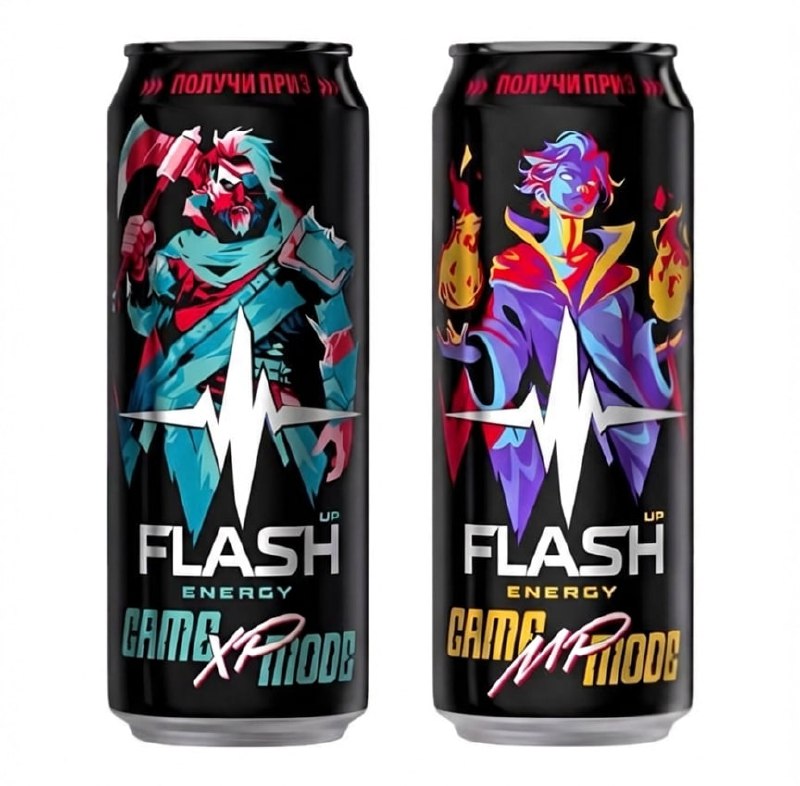 Сразу ДВА геймерских энергетика дропнет Flash Up уже в ближайшее время. Их назвали Game Mode XP и Ga