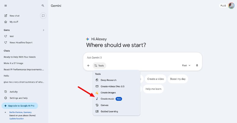 Google начал раскатывать генерацию музыки в Gemini

Только на некоторых аккаунтах, проверяйте

 Forg