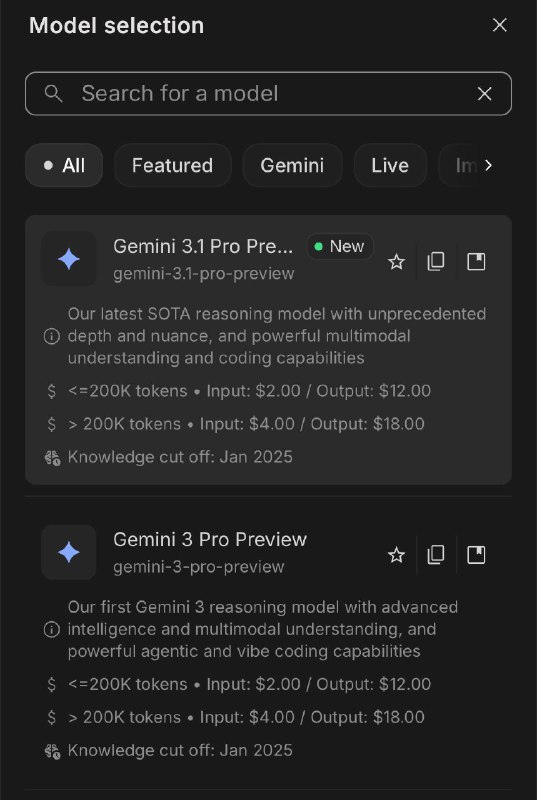На ai.dev появилась Gemini 3.1 Pro!