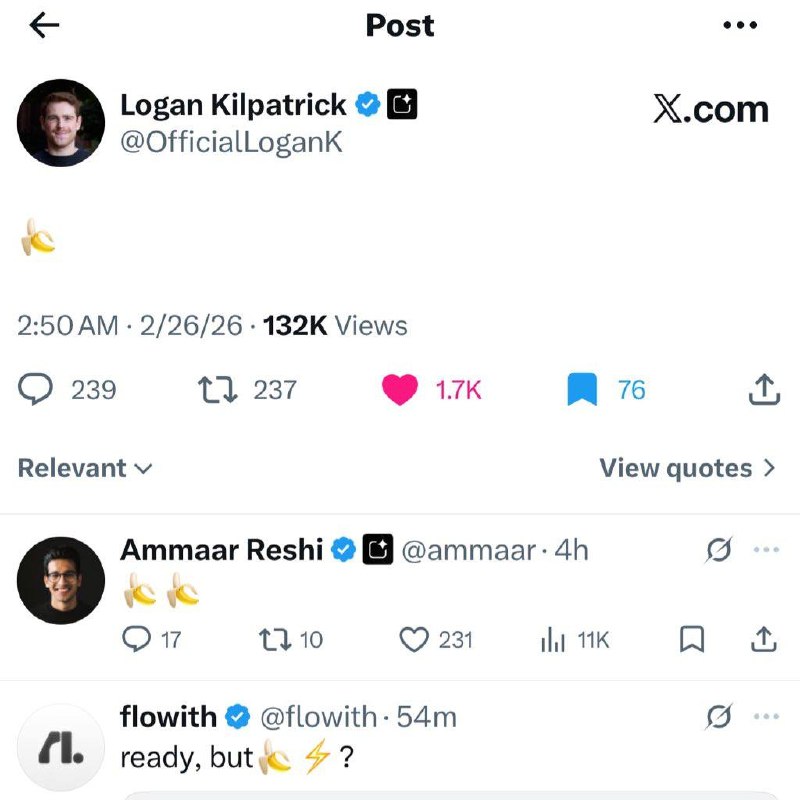 Вероятно, сегодня мы увидим Nano Banana 2. Она будет основана на Gemini 3.1 Flash

 Lama AI  #ламаne