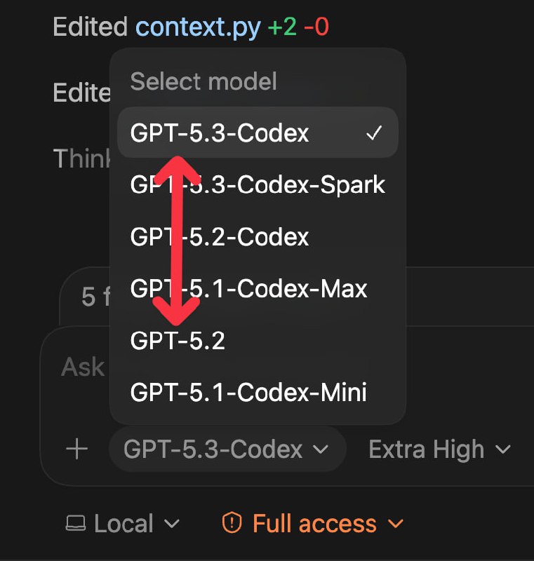 OpenAI убрали GPT 5.3 Codex

OpenAI тихо подменяют GPT 5.3 на 5.2 в Codex  и это касается почти всех