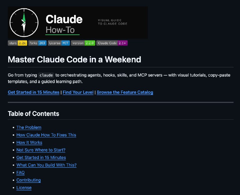 Становимся ГУРУ Сlaude Code за 13 часов  нашли репозиторий с полным визуальным и практическим руково