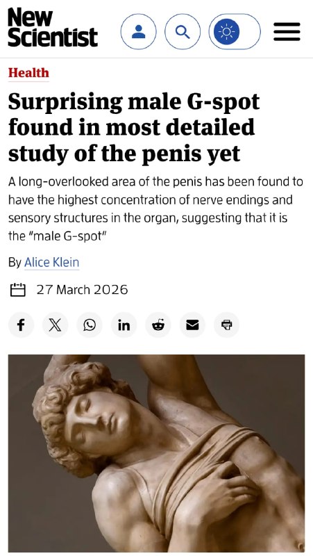 Учёные нашли точку G у мужчин! Если вам делали обрезание  для вас плохие новости. 

Исследователи пр