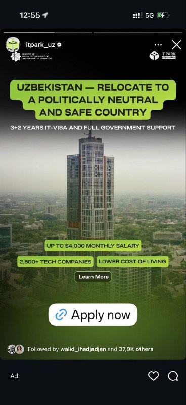 Ор: всех айтишников из Дубая перевозят в УЗБЕКИСТАН. Страна запустила гигантскую рекламную кампанию