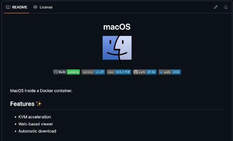 Разворачиваем macOS на ЛЮБОМ компе  да, яблочную операционку упаковали в Docker, чтобы ее можно было