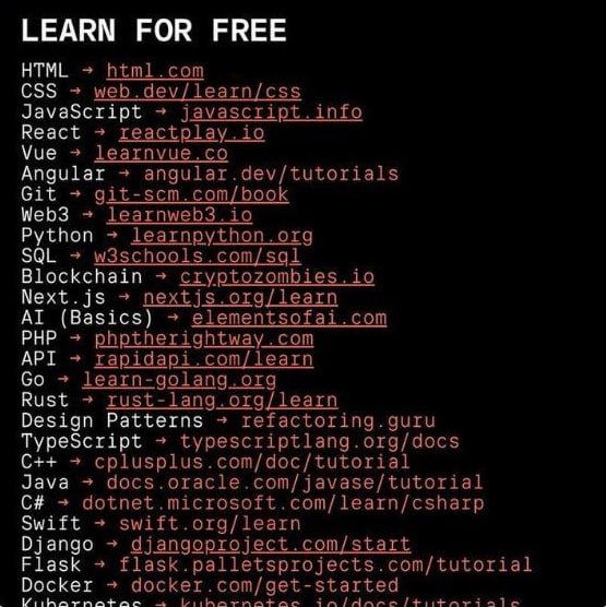 Обучаемся IT БЕСПЛАТНО  33 мастхэв-сервиса в одном посте. Бэкенд, фронтэнд, нейронки, докер, Java, W