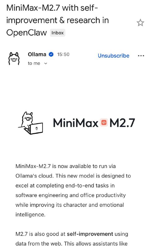 MiniMax M2.7 релизнулся в Ollama

Вот GLM-5 и хана