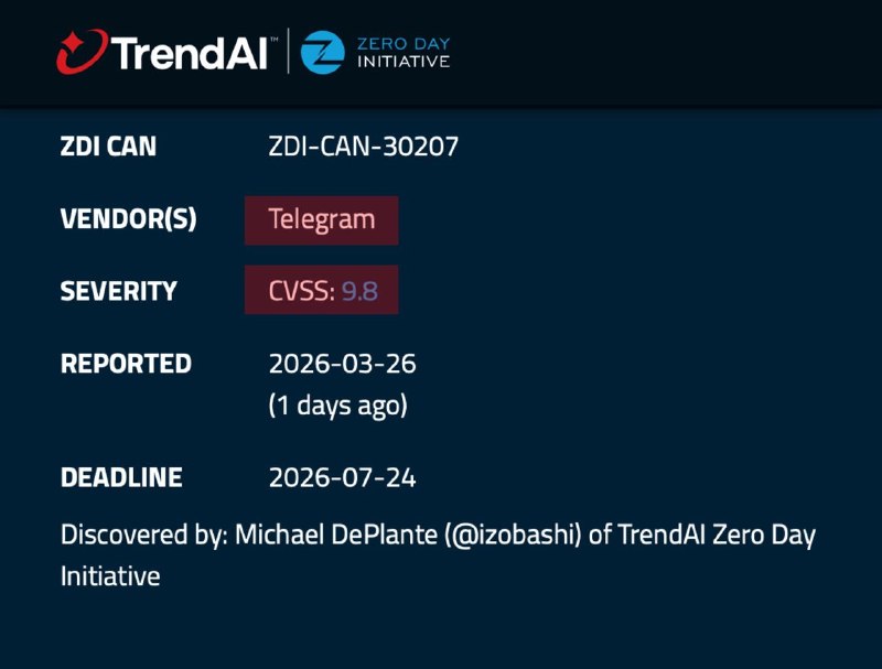 В Telegram нашли уязвимость НУЛЕВОГО ДНЯ  это критический баг, теоретически, с ним можно взломать лю