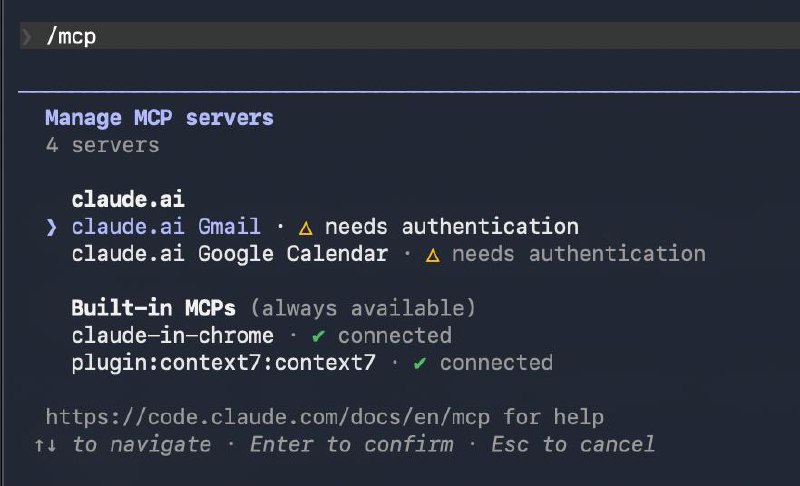 Если вы хотите подключить Gmail и Calendar нативно к Claude Code

Еле вспомнил.

mcp

Другого способ