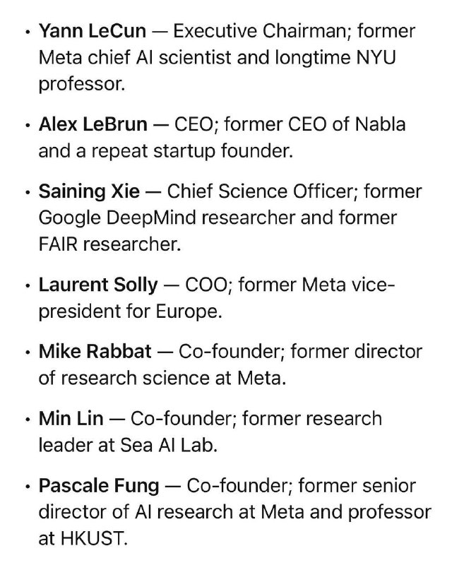 Стартап Яна Лекуна привлёк $1.03 млрд ещё до запуска продукта

Новый стартап Яна Лекуна (одного из к