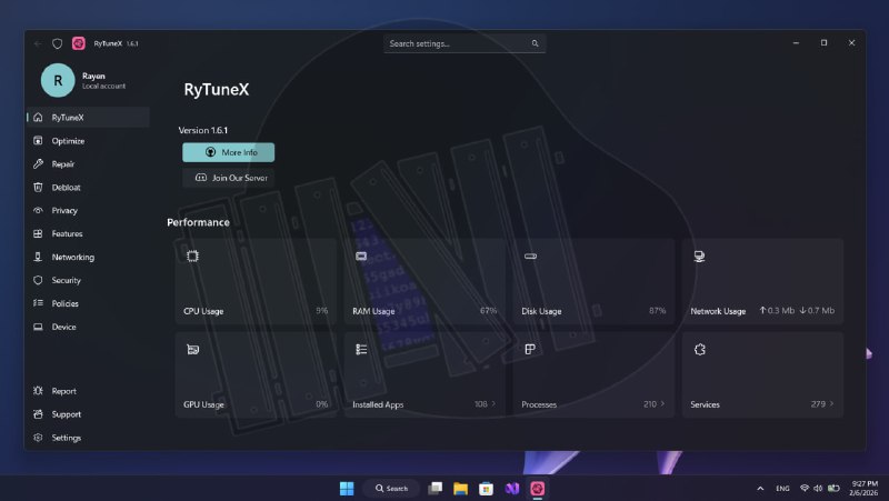 Разгоняем Винду на максимум  прога RyTuneX бесплатно ускорит вашу систему в разы и выгребет из неё в