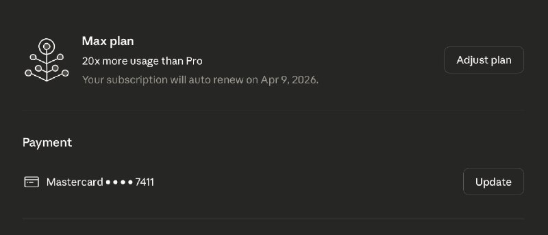 Взял Claude Max x20  теперь есть всё

Оформил Claude Max x20. Теперь у меня ChatGPT Pro, Gemini AI U