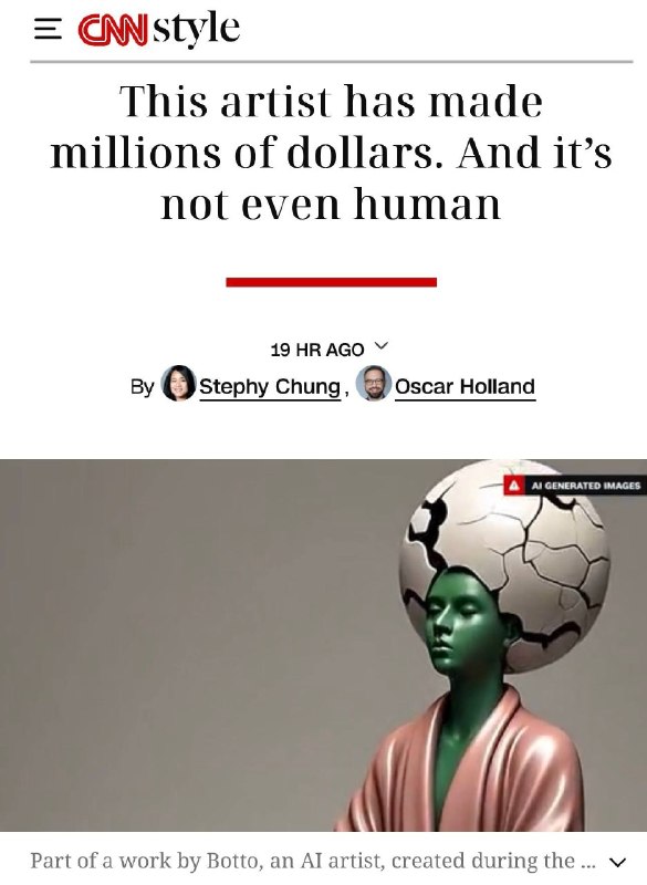 Модель Kandinsky от Сбера стала основой для ИИ-художника Botto  проект привлек огромную аудиторию на