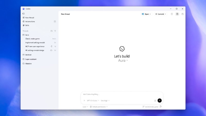 Codex для Windows выкатили, уже доступен в Microsoft Store

На это им понадобился… месяц, мда