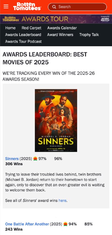 Огромная подборка топовых фильмов 2025 года от критиков Rotten Tomatoes  эксперты собрали картины, к