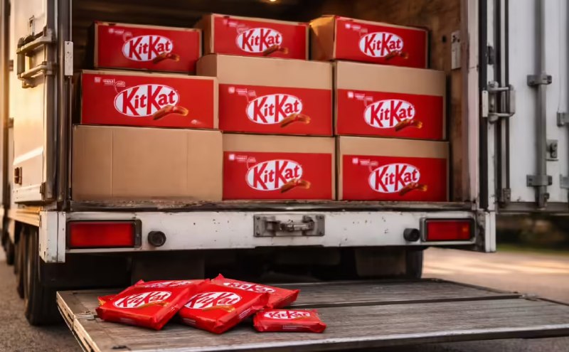 Грузовик с 12 тоннами КитКата угнали по пути в Польшу. Злодеи украли 413 793 батончика и сам грузови