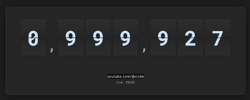 Ох, смотрите, что еще нашел. ВСЦ на Ютубе собираются праздновать 1 миллион пдп
Ну странно, что по м