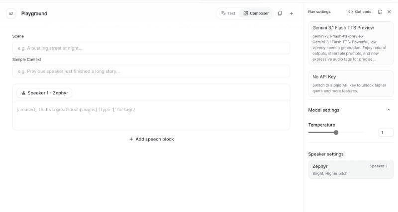 Вышла Gemini 3.1 Flash TTS!

Наконец, обнова TTS-модели от Google. Прошлые Gemini TTS были оч классн
