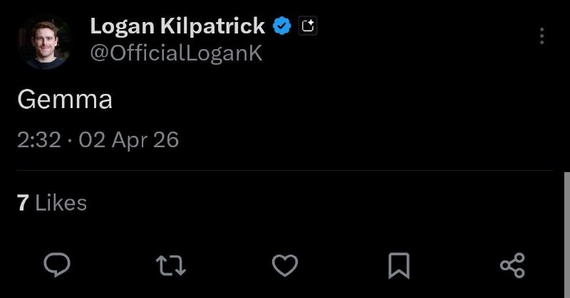 Gemma 4 выходит уже сегодня!
Для тех, кто забыл: это линейка опенсорс LLM от Google. Для меня Gemm