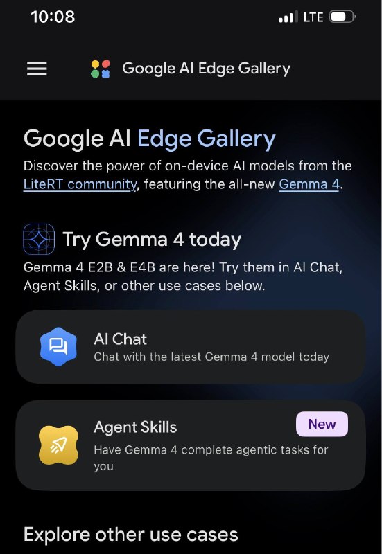 Если что, вот приложения для локальных моделей на телефонепланшете:   Android: Google AI Edge Galler